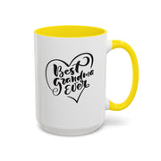 Best Grandma Ever Accent Coffee Mug - Perfect Gift for Mother's Day and Grandparent Celebrations