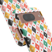 Colorful Diamond Pattern Google Pixel Phone Case - Tough Cases