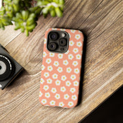 Floral Tough Phone Case with Daisy Design
