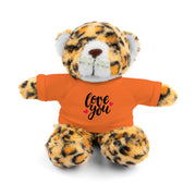 Cute Stuffed Animal with 'Love You' Tee - Perfect Gift for Kids and Beloved Ones