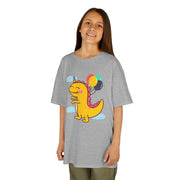 Kids Dinosaur Party Tee - Colorful Celebration Shirt for Birthday Fun