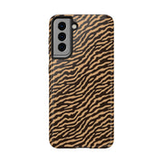 Wild Tiger Print Tough Phone Case – Durable Protection for Adventurers