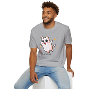 Cute Cat Graphic Unisex Softstyle T-Shirt - Perfect for Pet Lovers