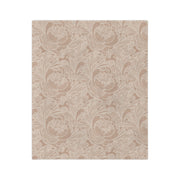 Elegant Floral Velveteen Microfiber Blanket - Luxurious Soft Throw for Cozy Evenings