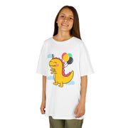 Kids Dinosaur Party Tee - Colorful Celebration Shirt for Birthday Fun