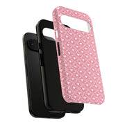 Pink Heart Pattern Tough Google Pixel Phone Case - Cute and Durable Protection