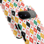 Colorful Diamond Pattern Google Pixel Phone Case - Tough Cases