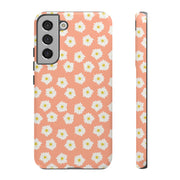 Daisy Pattern Tough Samsung Galaxy Phone Case - Floral Design for Stylish Protection