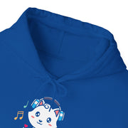 Cute Cat Music Lover Hoodie - Unisex Heavy Blend™ Sweatshirt