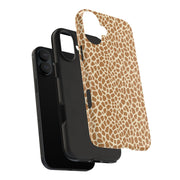Giraffe Print Tough Phone Case for Animal Lovers