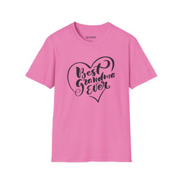 Best Grandma Ever Unisex Softstyle T-Shirt - Perfect Gift for Grandparents