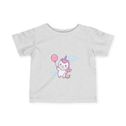 Cute Unicorn Infant Tee with Balloon - Perfect Gift for Birthdays and Celebrations