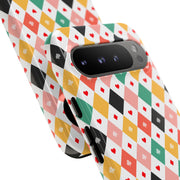 Colorful Diamond Pattern Google Pixel Phone Case - Tough Cases