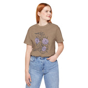 Botanical Snake Unisex Jersey Tee - Stylish Floral Design for Nature Lovers