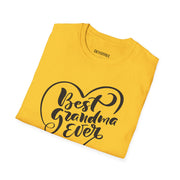 Best Grandma Ever Unisex Softstyle T-Shirt - Perfect Gift for Grandparents