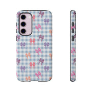 Cute Bow Pattern Tough Samsung Galaxy Phone Case - Stylish Protective Cover for Everyday Use