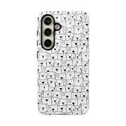 Cute Dog Pattern Samsung Galaxy Phone Case - Tough Cases for Pet Lovers
