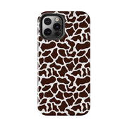 Giraffe Print Tough Phone Case - Stylish & Durable Protection for Animal Lovers
