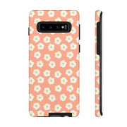 Daisy Pattern Tough Samsung Galaxy Phone Case - Floral Design for Stylish Protection