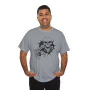 Skeleton Graphic Unisex Heavy Cotton Tee - Perfect for Halloween & Casual Wear