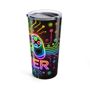 Gaming Neon Tumbler 20oz - Colorful Drinkware for Gamers