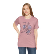 Botanical Snake Unisex Tee - Nature-Inspired Graphic Shirt