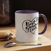 Best Grandma Ever Accent Coffee Mug - Perfect Gift for Mother's Day and Grandparent Celebrations