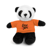 Cute Stuffed Animal with 'Love You' Tee - Perfect Gift for Kids and Beloved Ones