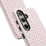 Stylish Samsung Galaxy Phone Case with Pink Ribbon Design