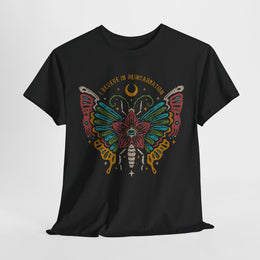 Believe in Reincarnation Butterfly Unisex Heavy Cotton Tee