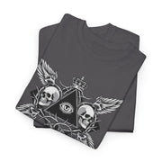 Devotree Skull Wings Unisex Heavy Cotton Tee - Edgy Graphic T-Shirt for Alternative Lifestyle