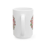 Floral Love Ceramic Mug - Perfect Gift for Coffee Lovers