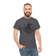 Devoted Raven Floral Unisex Heavy Cotton Tee