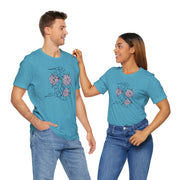 Floral Snake Unisex Jersey Tee - Vibrant Graphic T-Shirt