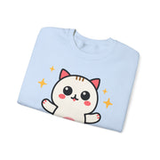 Cute Cat Graphic Unisex Crewneck Sweatshirt - DEVOTREE
