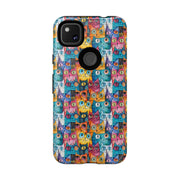 Colorful Cat Google Pixel Phone Case - Tough Cases for Pet Lovers