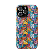 Playful Cat iPhone Case - Tough & Colorful Design
