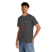 Devotree Unisex Heavy Cotton Tee - Vintage Eagle & Roses Graphic Shirt