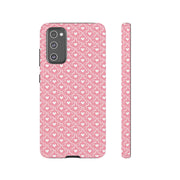 Cute Patterned Samsung Galaxy Phone Case - Tough Cases with Pink Hearts