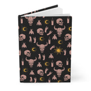 Mystical Skull & Sun Hardcover Journal - Dark Theme for Creatives