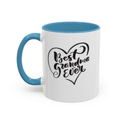 Best Grandma Ever Accent Coffee Mug - Perfect Gift for Mother's Day and Grandparent Celebrations