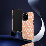 Floral Tough Phone Case with Daisy Design