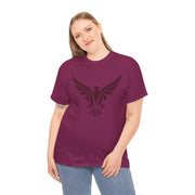 Phoenix Spirit Unisex Heavy Cotton Tee - Bold Graphic T-Shirt for Empowerment & Growth