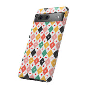 Colorful Diamond Pattern Google Pixel Phone Case - Tough Cases