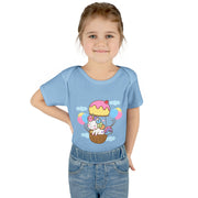 Cute Baby Bodysuit with Ice Cream and Balloons Design