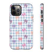 Cute Bow Pattern iPhone Case - Tough Cases for Girls & Women