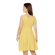 Cheerful Polka Dot Skater Dress for Women – Perfect for Summer Outings and Celebrations
