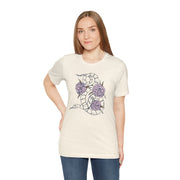 Botanical Snake Unisex Jersey Tee - Stylish Floral Design for Nature Lovers