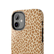 Giraffe Print Tough Phone Case for Animal Lovers
