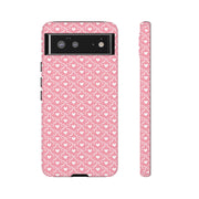 Pink Heart Pattern Tough Google Pixel Phone Case - Cute and Durable Protection